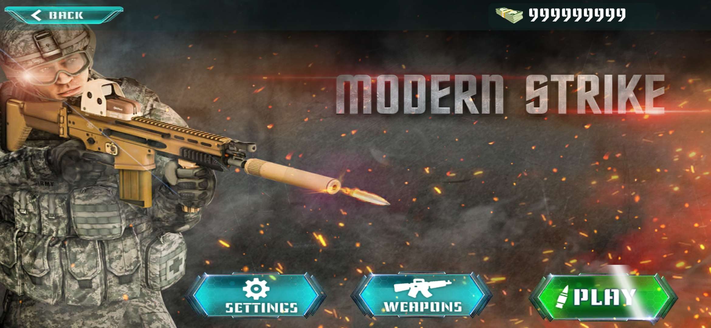 现代突击队打击军事战(Modern Commando Strike: Military Warfare Game)