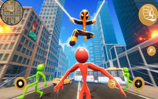 火柴人英雄城市蜘蛛人(Stickman Climbing Hero)