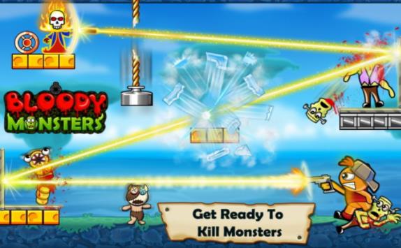 弹跳射击打僵尸(Bloody Monsters)