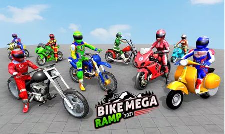越野车比赛巨型坡道(Dirt Bike Race Mega Ramp)
