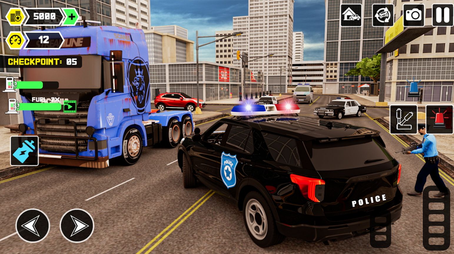 战术小队警察模拟器(City Police Driving Car Simulator)