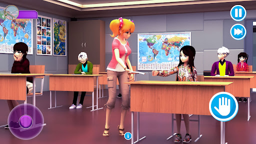 动漫高中女教师(Anime High School Girl Teacher Simulator 3D Games)