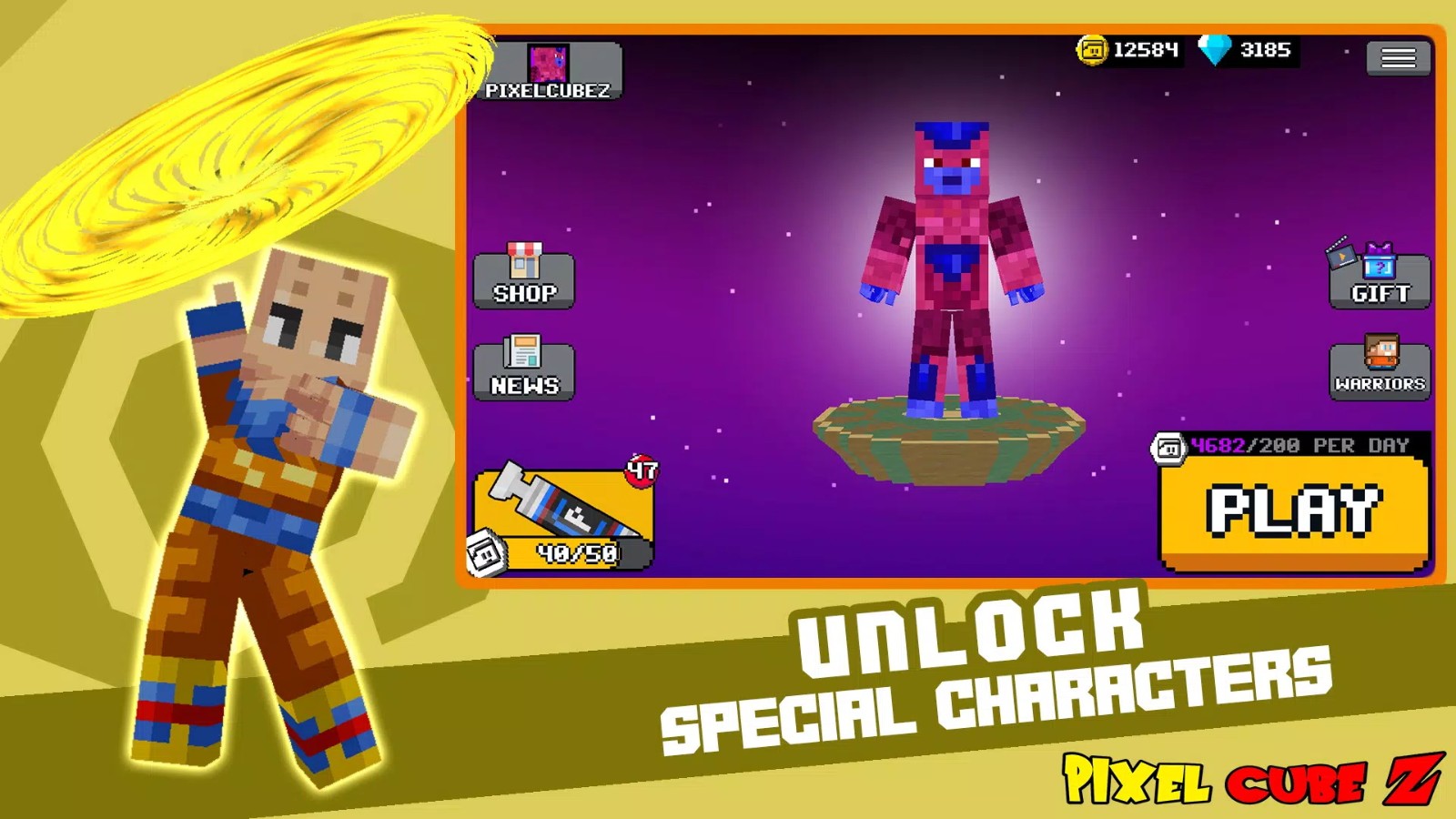 像素方块龙珠战士(Pixel Cube Z Battle of Super Warriors)