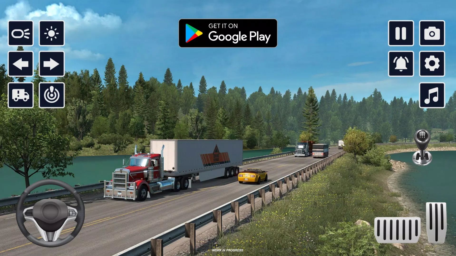 美国卡车货物交付3d(American Truck Simulator)