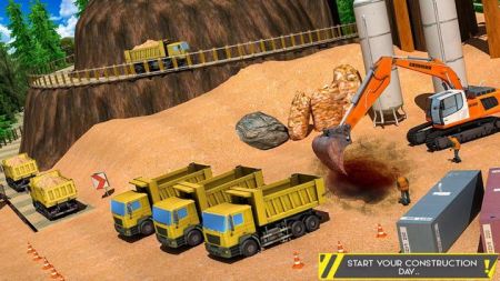 沙土挖掘机起重机运输车(Sand Excavator Offrosd Crane Transporter)