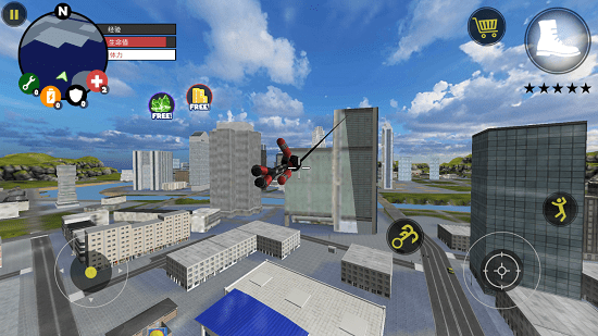 火柴人绳索英雄无广告旧版(Stickman Rope Hero)