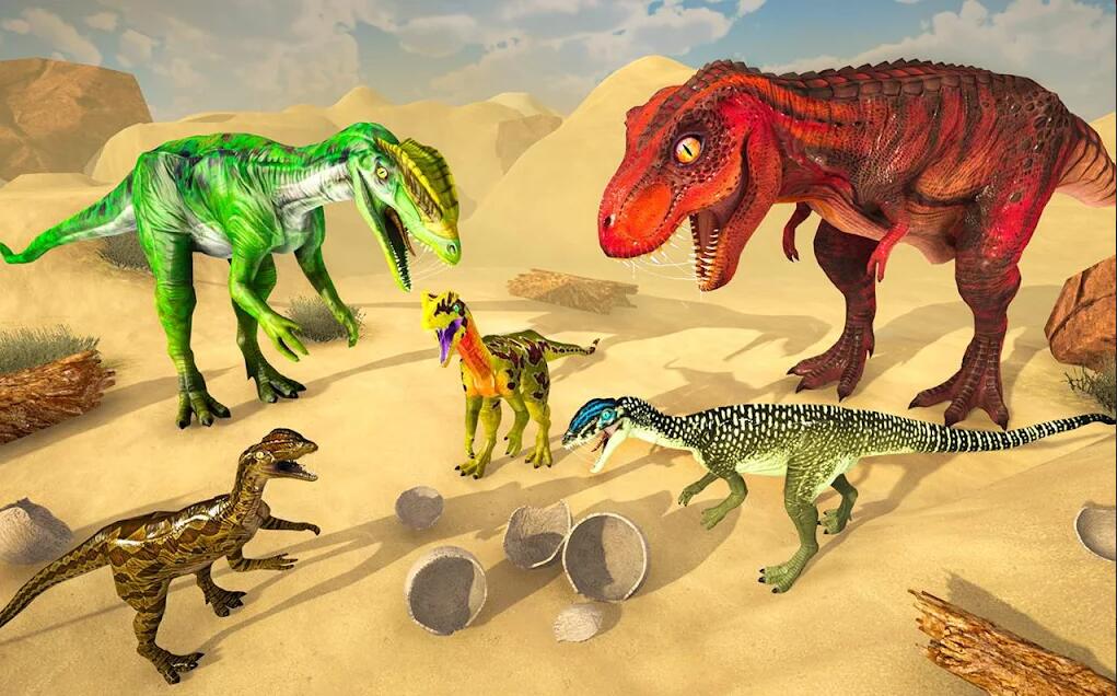 丛林恐龙恐怖攻击3D(Dinosaur Games Simulator Dino Attack 3d)