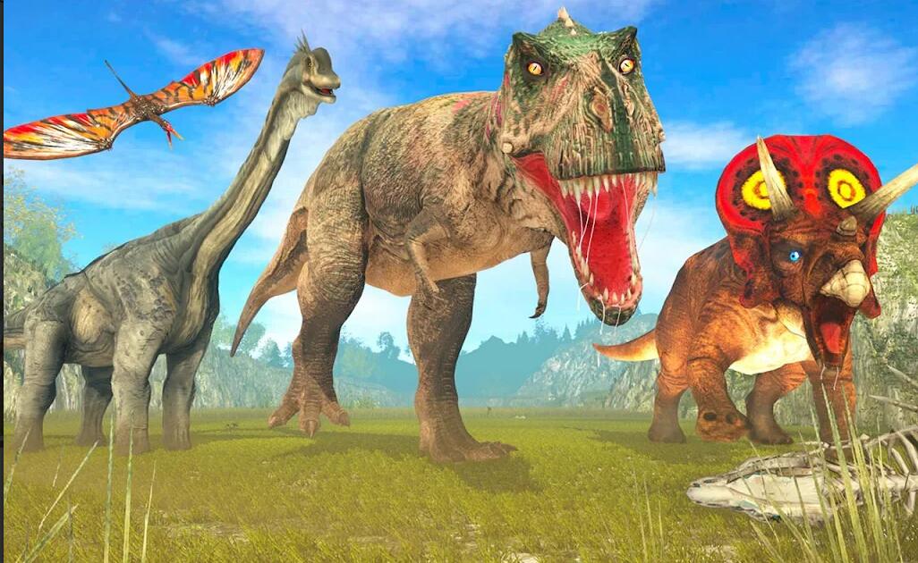 丛林恐龙恐怖攻击3D(Dinosaur Games Simulator Dino Attack 3d)