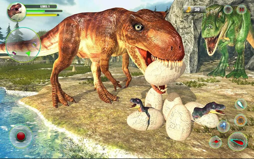 丛林恐龙恐怖攻击3D(Dinosaur Games Simulator Dino Attack 3d)
