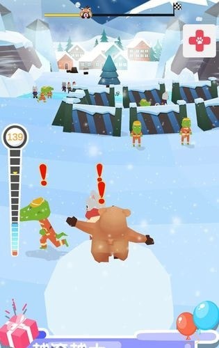 雪崩镇雪球冲冲冲