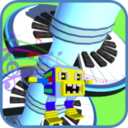 螺旋3D像素钢琴砖(Helix 3d pixel Piano Tiles)