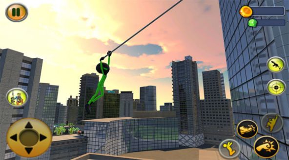 绿火柴人绳索英雄游戏下载-绿火柴人绳索英雄手机版下载