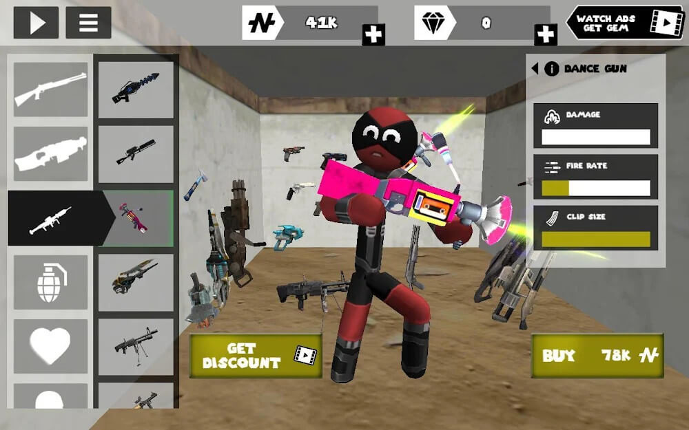 火柴人绳索英雄破解版999999钻999999金币(Stickman Rope Hero)