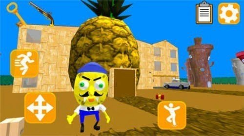 鱿鱼邻居海绵逃生(Squid Neighbor. Sponge Escape)