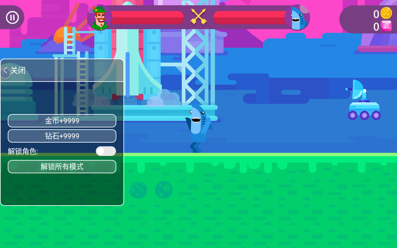 Bowmasters冷血射手内置作弊菜单版下载-冷血射手999999钻999999金币游戏下载v 2.14.10