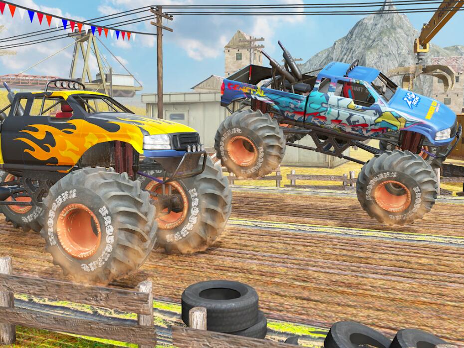 怪物卡车粉碎与撞击(Hard Wheels Monster Truck Game)