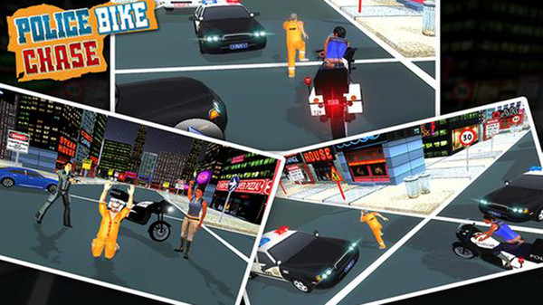 警察自行车警察城(Police Bike Stunt Crime Chase)