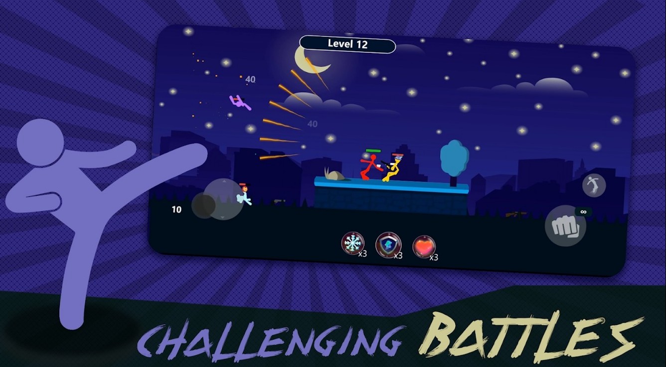 火柴人枪战对决(Stickman Shadow : Super Warriors)