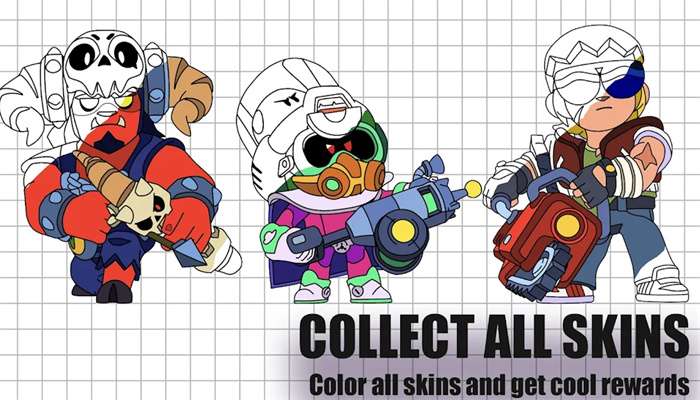 斗殴之星着色(Coloring for Brawl Stars)