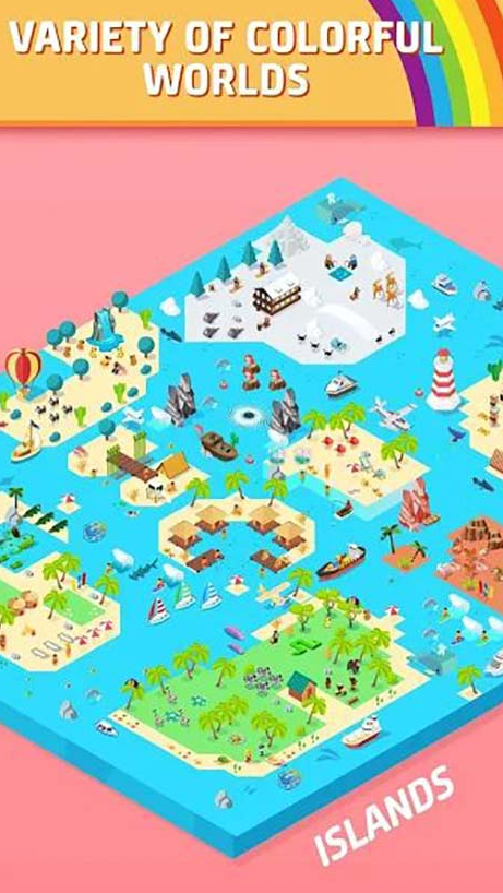 彩色土地按编号建造(Color Land)