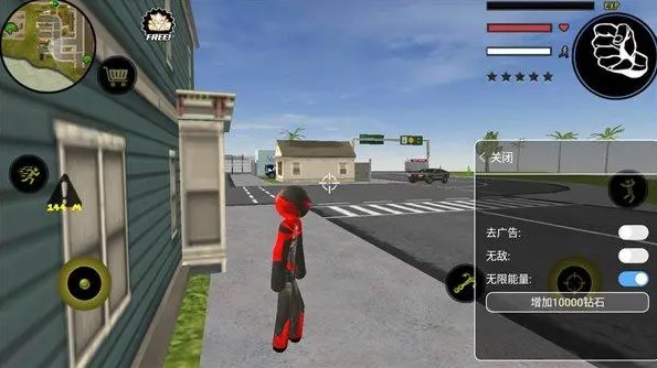 火柴人绳索英雄999999钻999999金币
