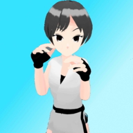 Fighting Girl（空手道女孩劈木板）