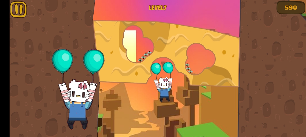 三丽鸥kitty气球逃生(Sanrio Kitty Craft Escape)