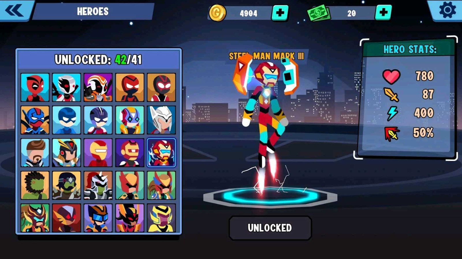 火柴人全明星乱斗(Stickman Heroes)