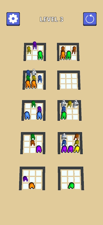 按颜色分类小人(Sortaholics)