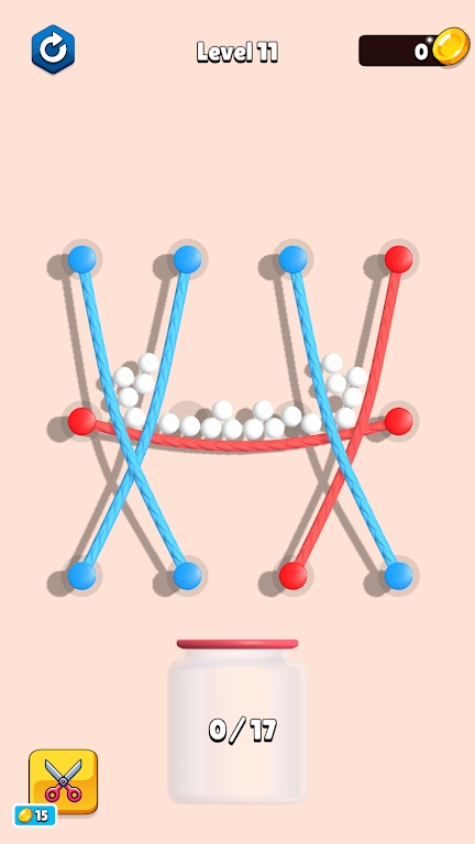 移动绳子落球(Balls On Rope)