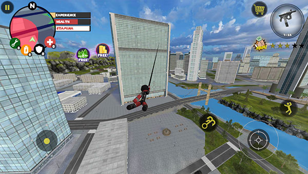 火柴人绳索英雄破解版无限钻石