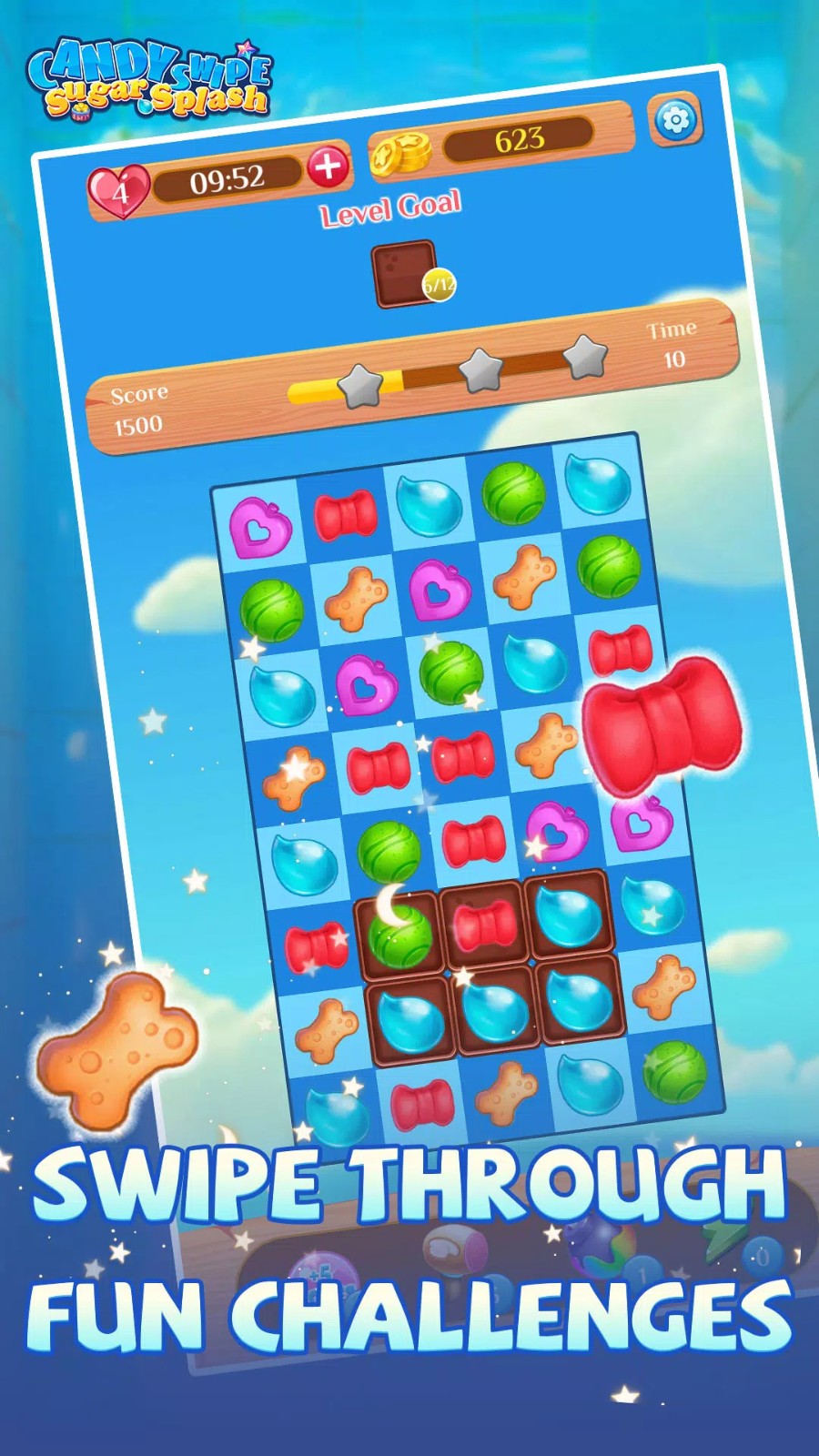 糖果轻扫糖飞溅(Candy Swipe Sugar Splash)