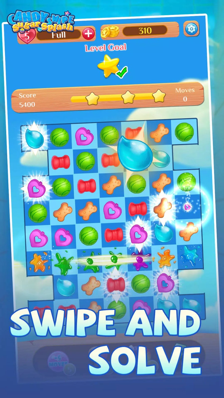 糖果轻扫糖飞溅(Candy Swipe Sugar Splash)