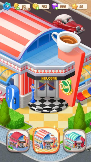 快乐合并咖啡厅(Happy Merge Cafe)