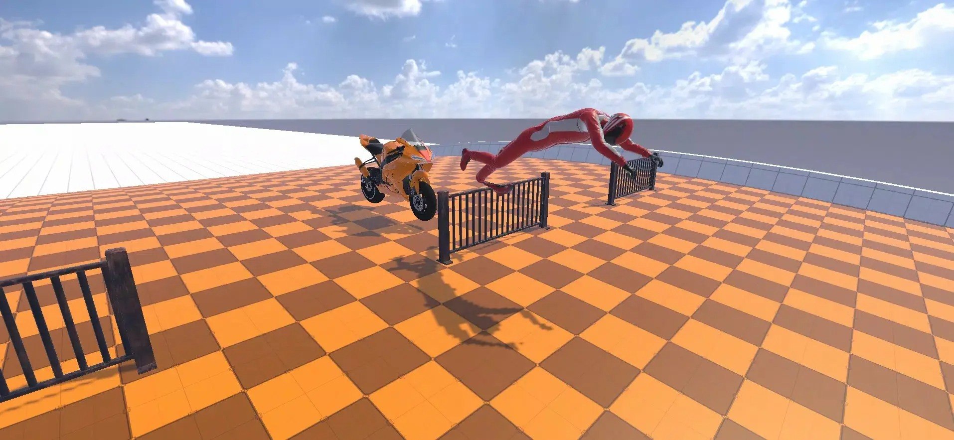 布偶摩托车祸模拟