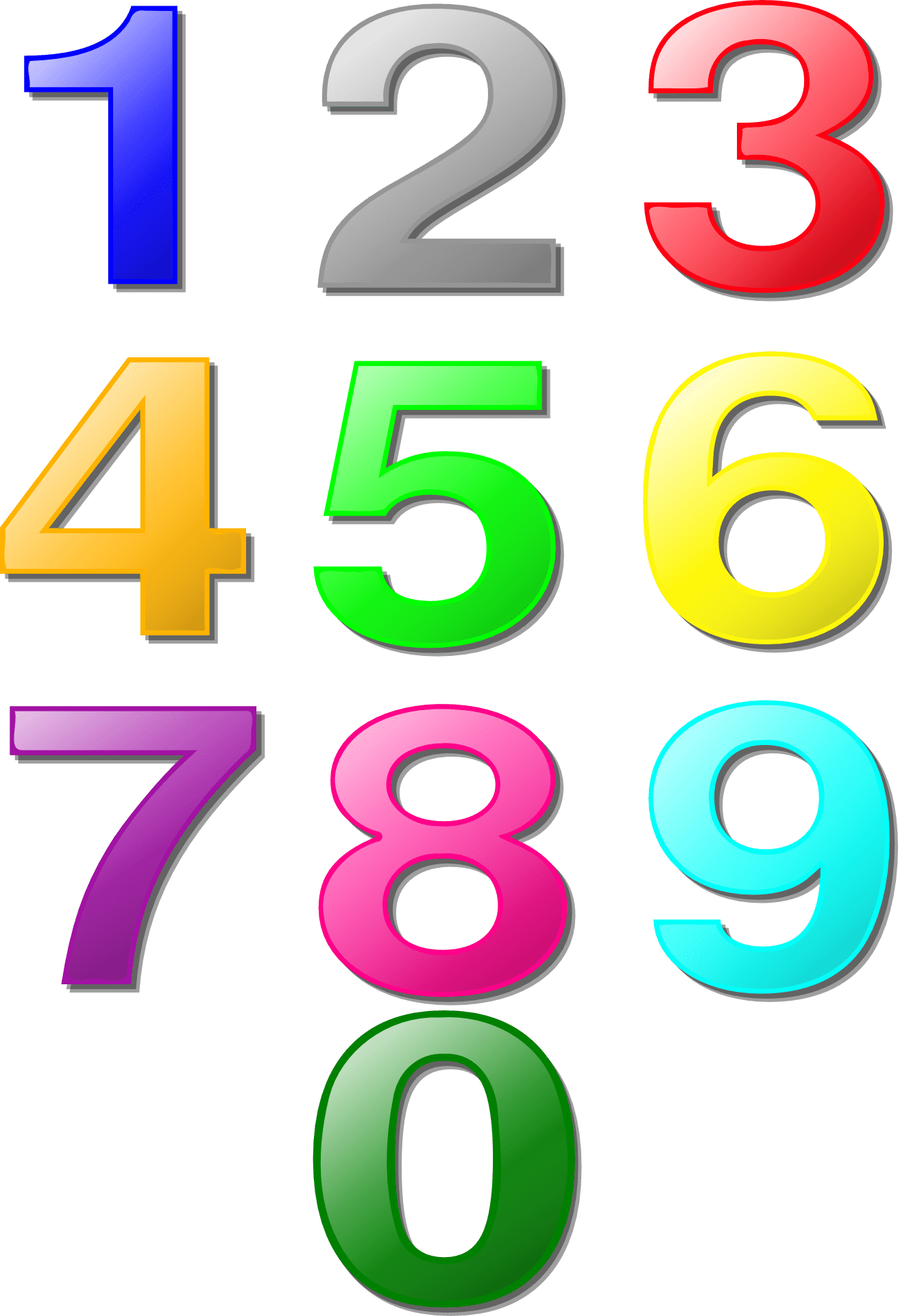 彩色分类数字(Ilk Ders Matematik)