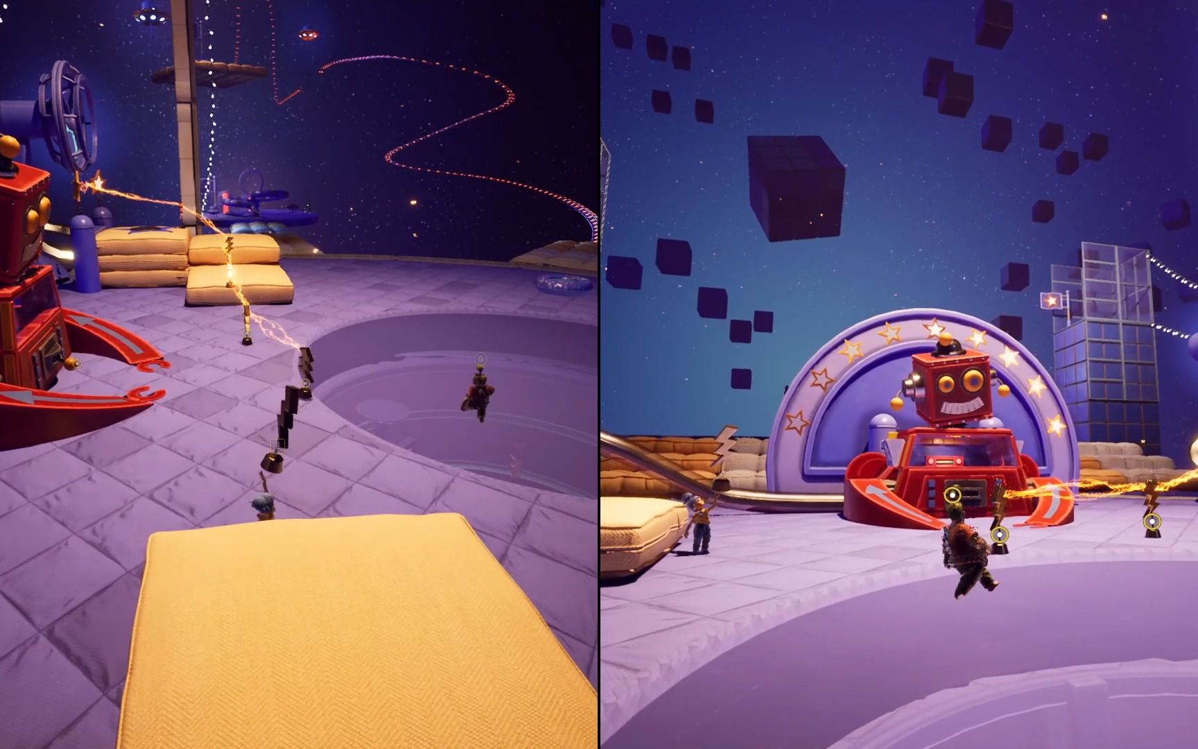 一人一半屏幕的双人生存游戏