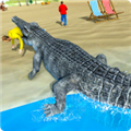 鳄鱼海滩攻击模拟器(Hungry Crocodile Attack 3D)