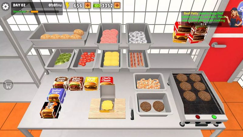 我的汉堡屋模拟器