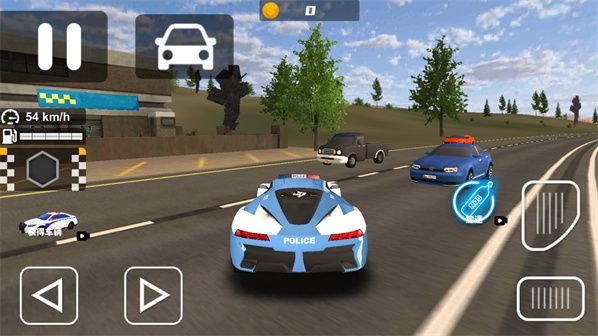 警车追踪模拟