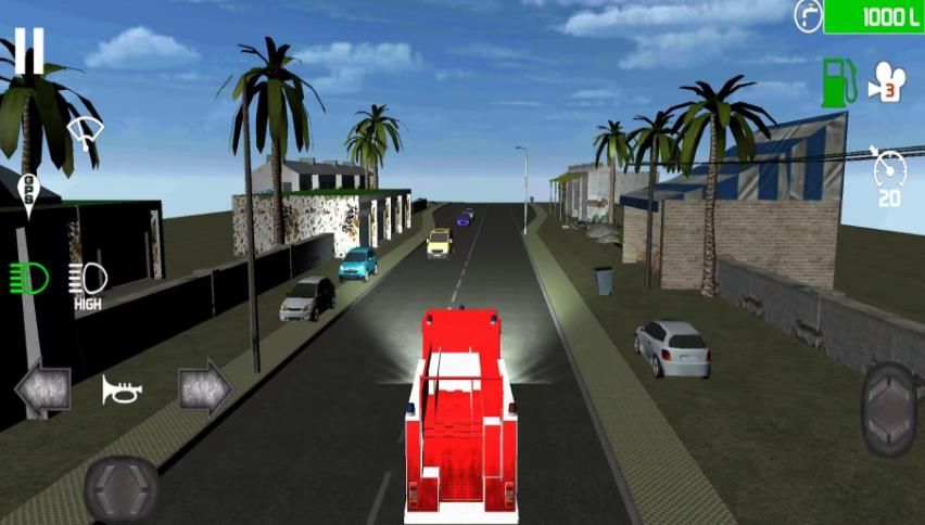 消防车救火行动