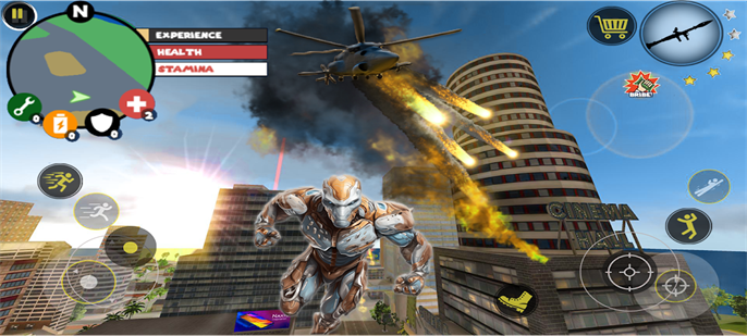 超级英雄钢铁飞城(Spider Rope Hero Iron Flying City)