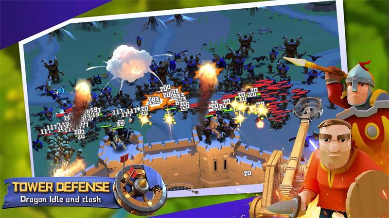 塔防战地模拟器(Tower defense: Dragon Idle and clash)