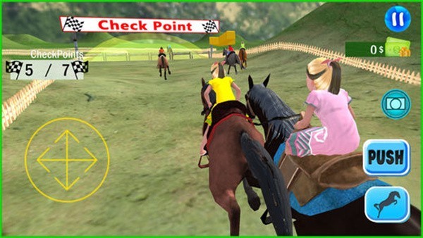 孩童山地赛马(kids mountain horse rider race)