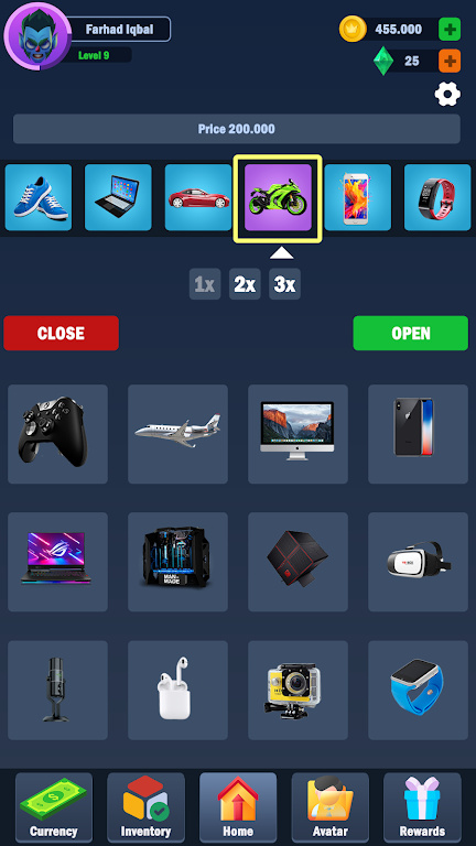 开箱子随机模拟器(Simulator Case Game Real Things Earn BTC)