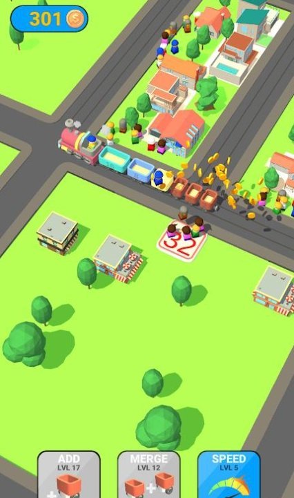 闲置火车城(Idle Train City)