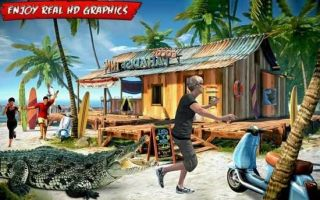 鳄鱼海滩攻击模拟器(Hungry Crocodile Attack 3D)