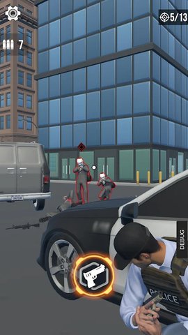 警察追捕城市枪击(Cop Pursuit Gun Shooting)
